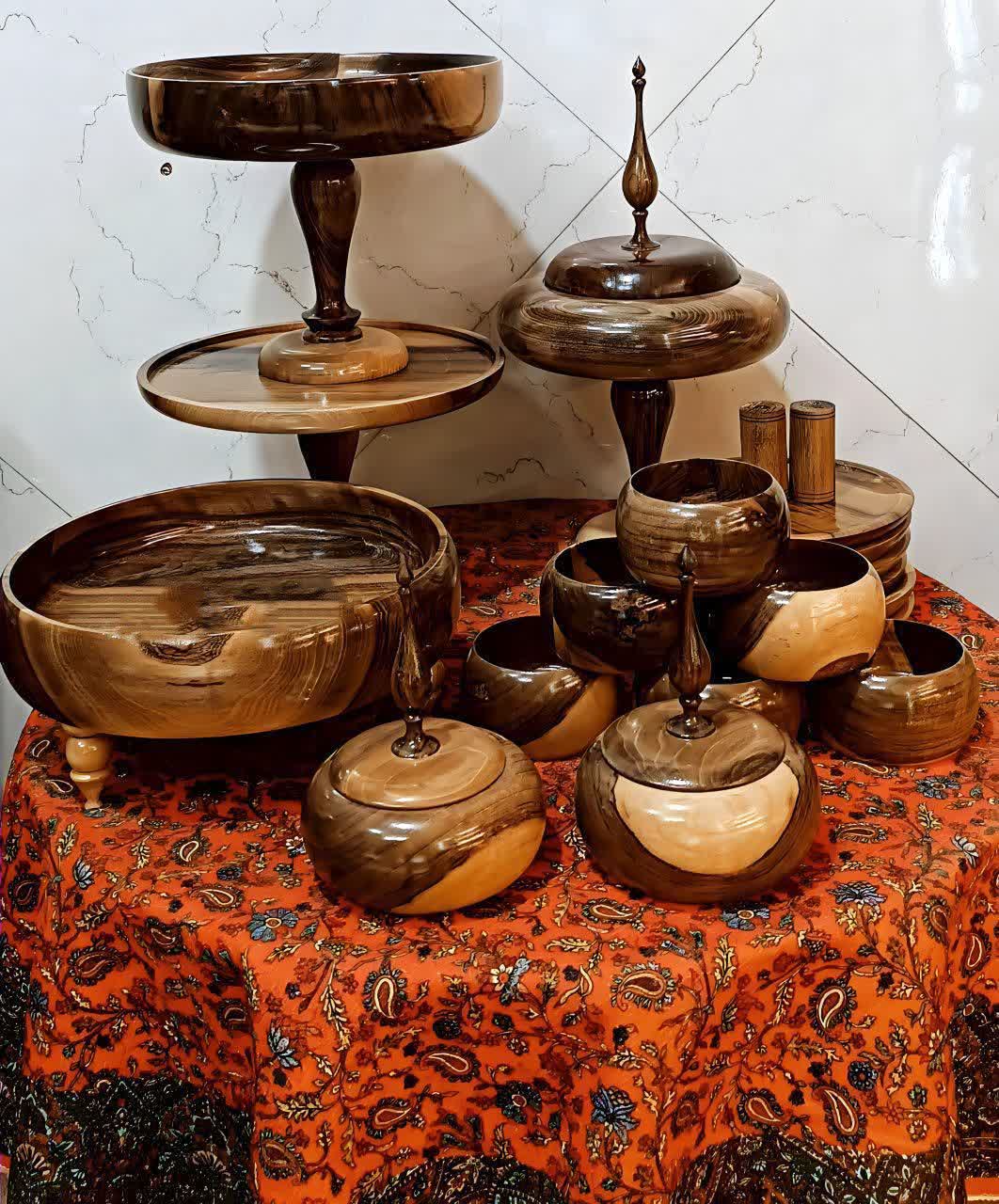 سرویس پذیرایی چوب گردو